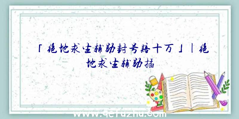 「绝地求生辅助封号赔十万」|绝地求生辅助插